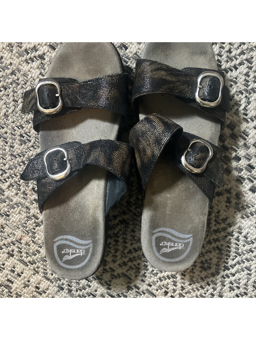 Dansko Womans Sophie Leather Sandals EU Size 39 US Size 8/8.5 Pre Owned